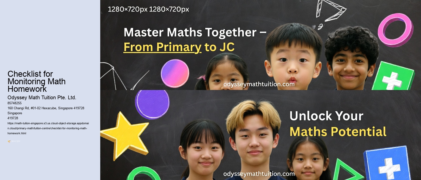 Checklist for Monitoring Math Homework