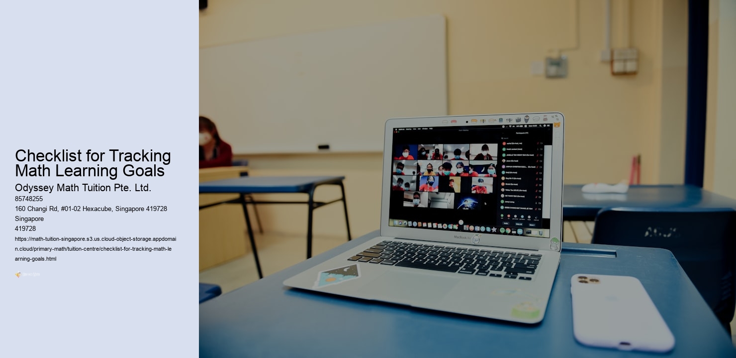 Checklist for Tracking Math Learning Goals