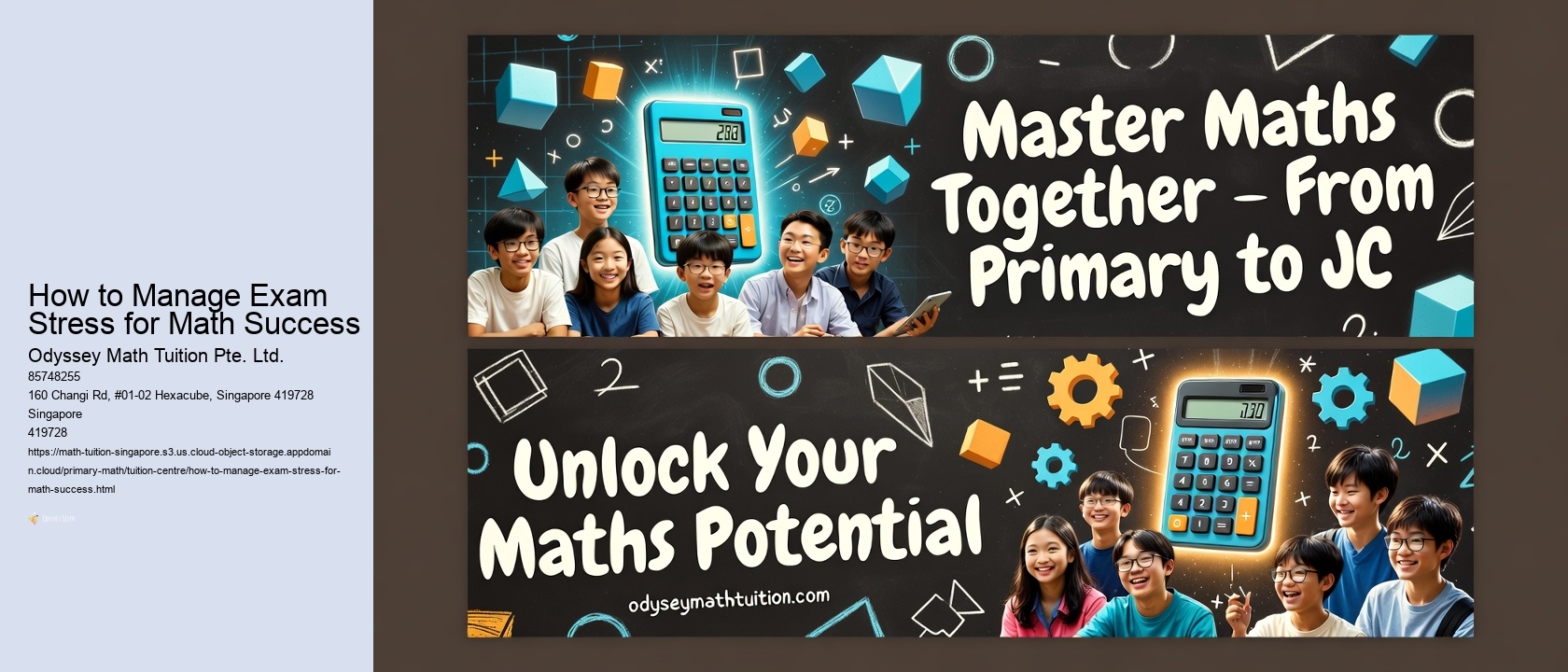 How to Manage Exam Stress for Math Success